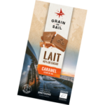 Tablette de chocolat au lait, caramel et fleur de sel