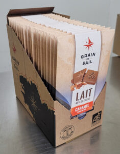 PAV 20 Tablette de chocolat au lait, caramel et fleur de sel