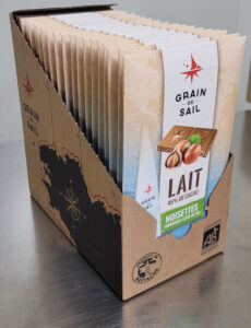 PAV 20 Tablette de chocolat au lait et noisettes torréfiées
