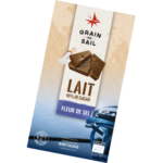 Tablette de chocolat au lait et fleur de sel