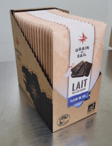 PAV 20 Tablette de chocolat au lait et fleur de sel