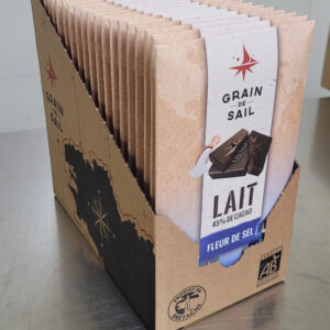 PAV 20 Tablette de chocolat au lait et fleur de sel