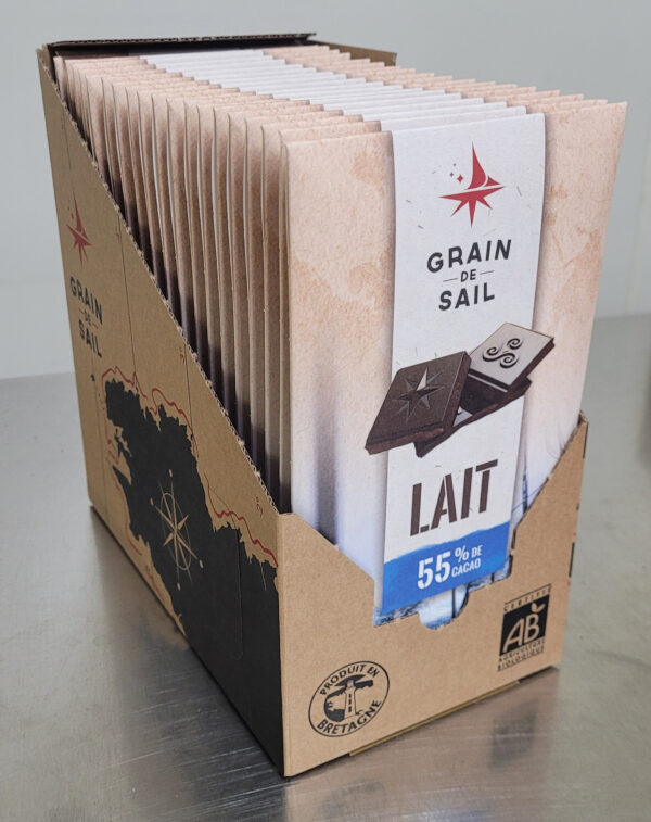 PAV 20 Tablette de chocolat au lait intense en cacao 55%