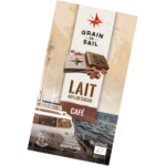 Tablette de chocolat au lait et café
