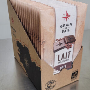 PAV 20 Tablette de chocolat au lait et café