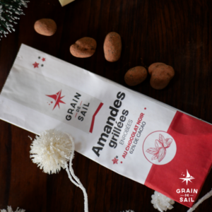 Roasted blanched almonds - Dark chocolate - ORGANIC