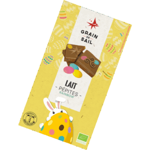 Tablette de chocolat au lait Pépites Rainbow  - 100G - BIO