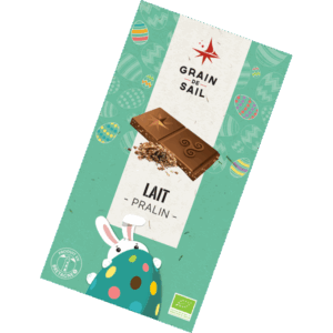 Tablette de chocolat au lait Pralin - 100G - BIO