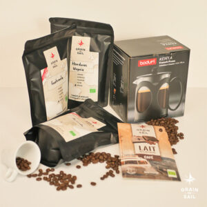 Piston + 3x250G + Coffee Milk set